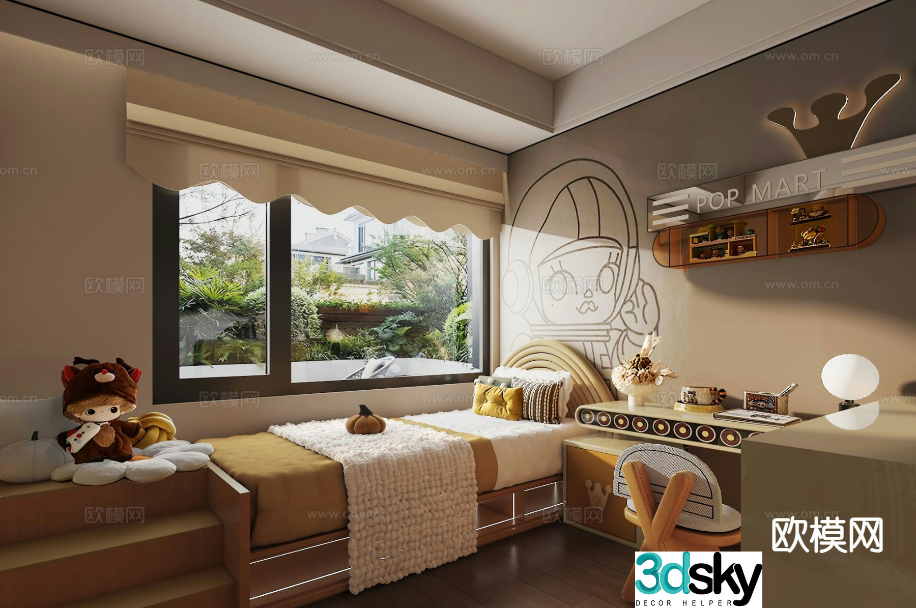 Panshi Design | Themed children’s room 3d model