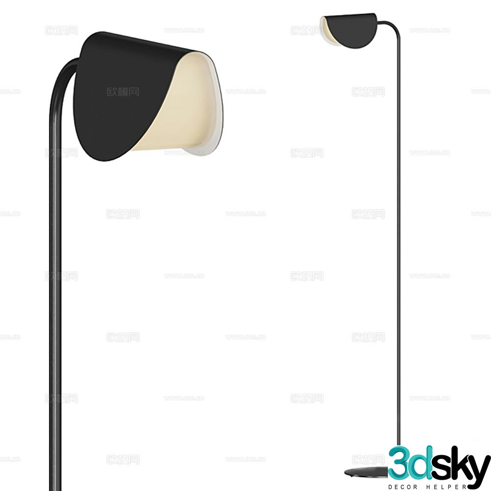 Modern floor lamp 3d model