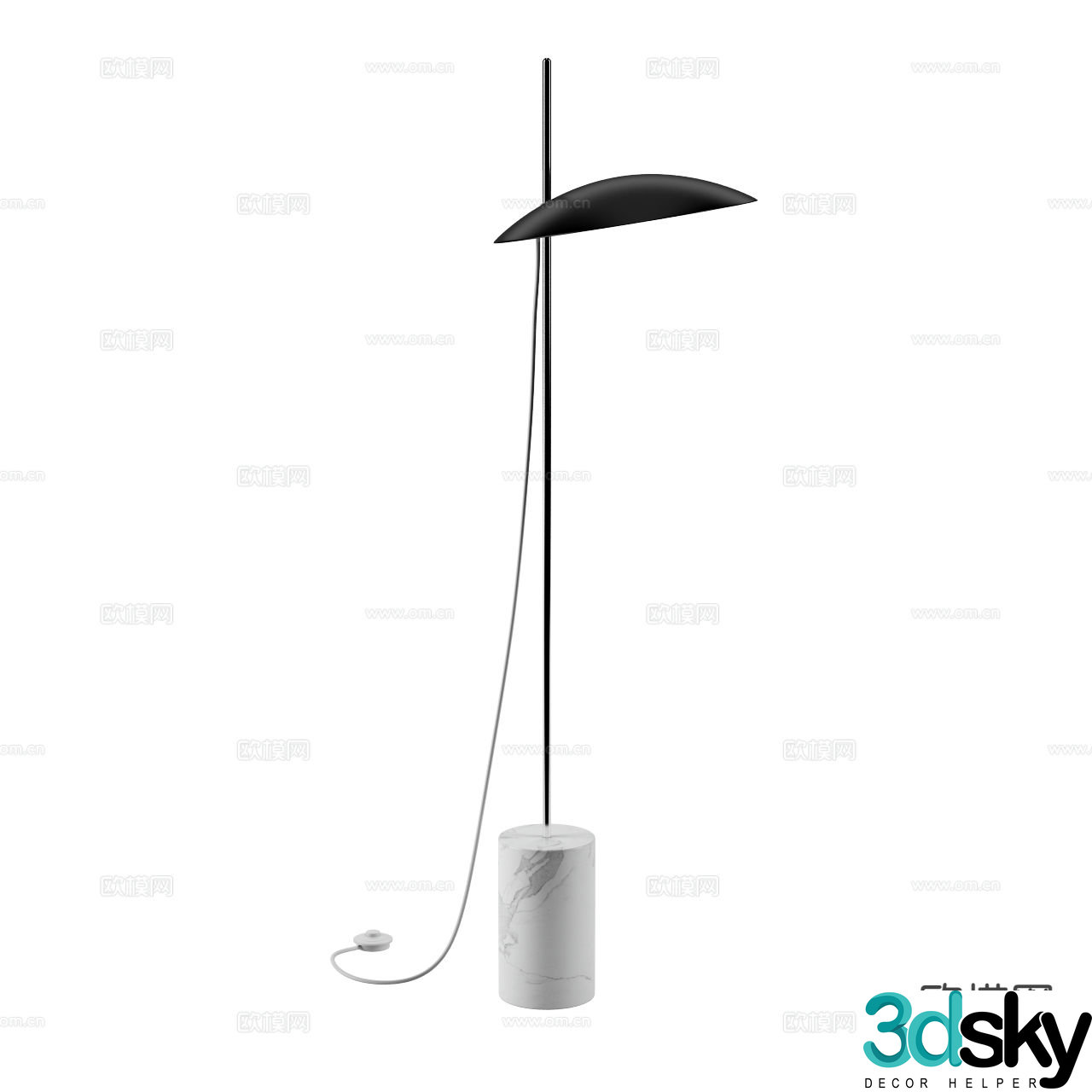 Modern floor lamp 3d model