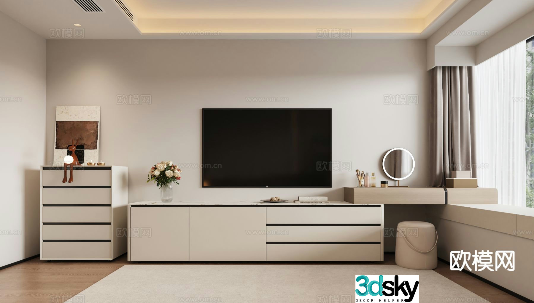 Modern TV cabinet 3d model