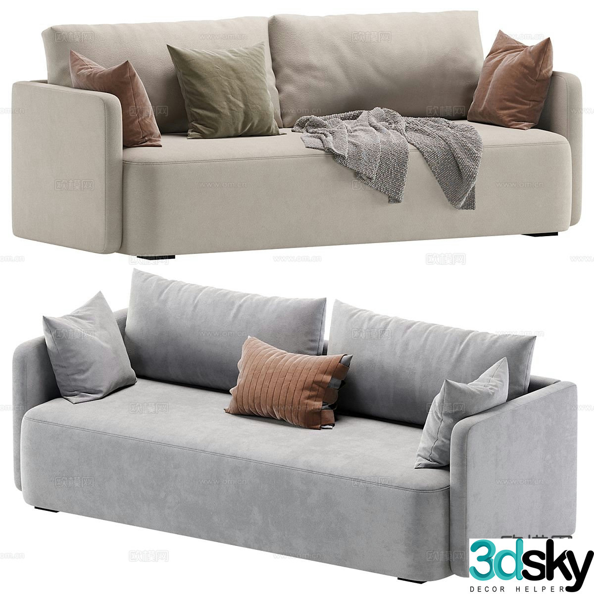 Modern love sofa 3d model