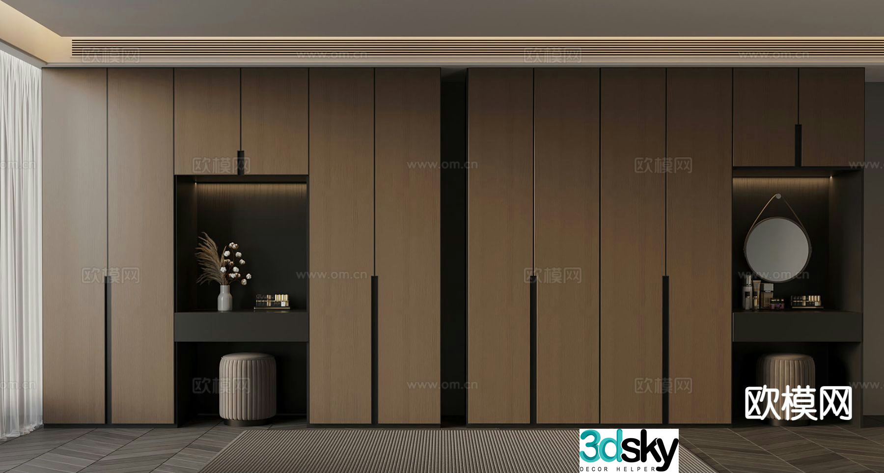 Italian wardrobe 3d model
