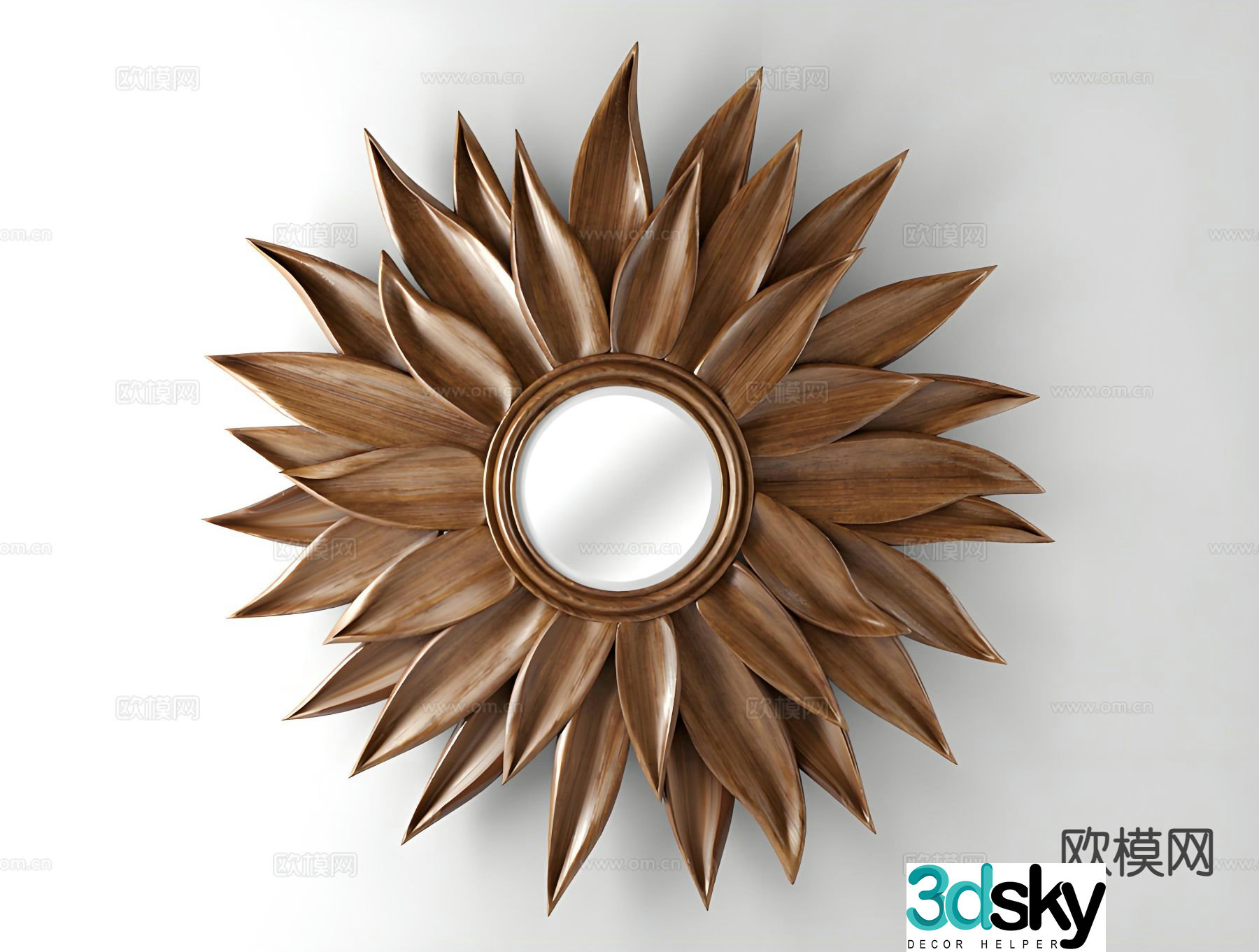 Sunflower wall decoration hanging decoration 3d model