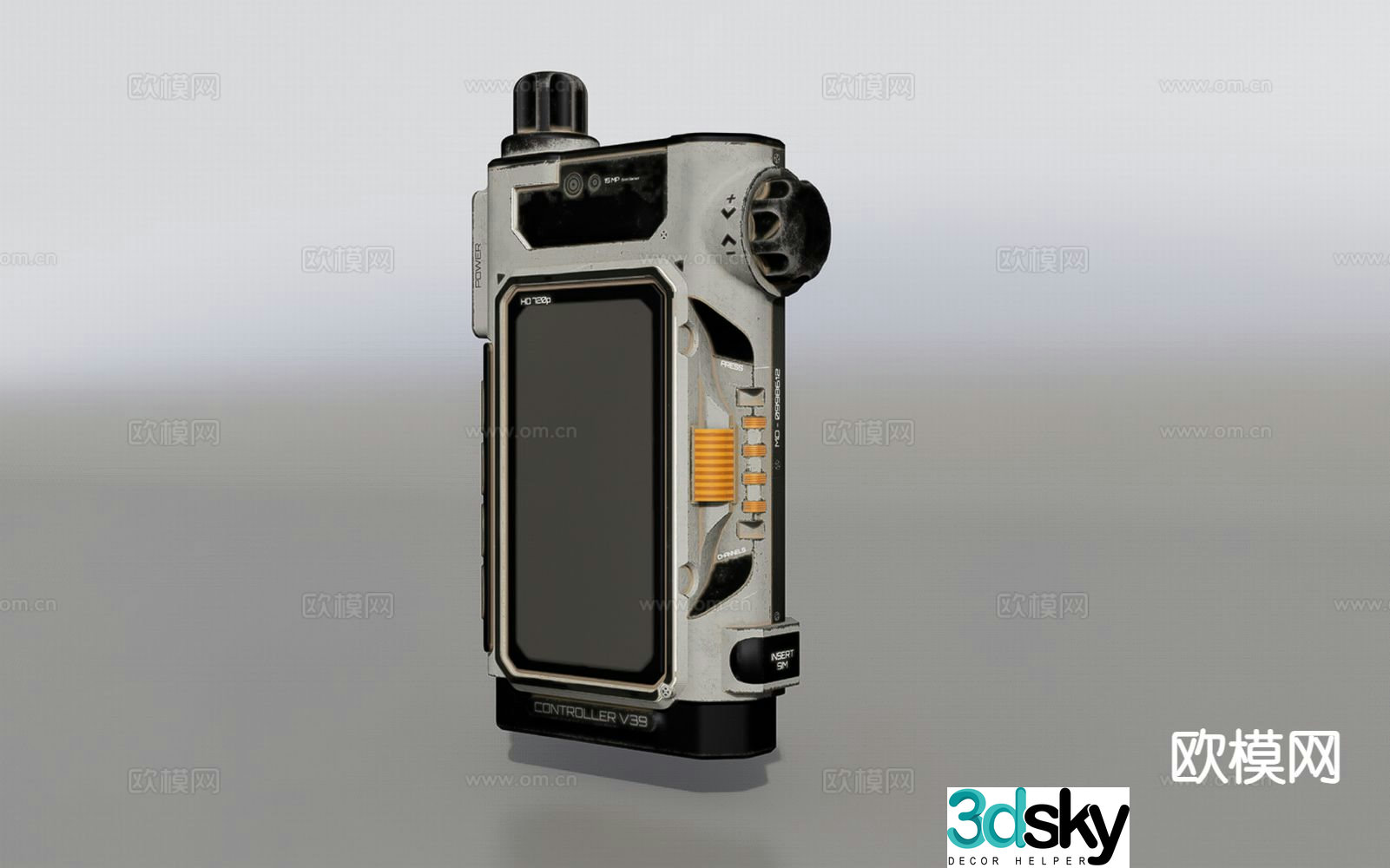 sci-fi controller 3d model