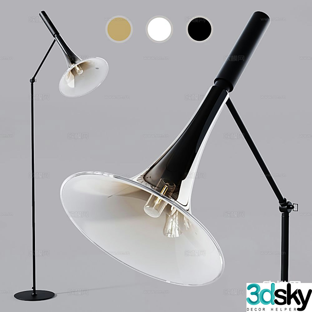 Modern floor lamp 3d model