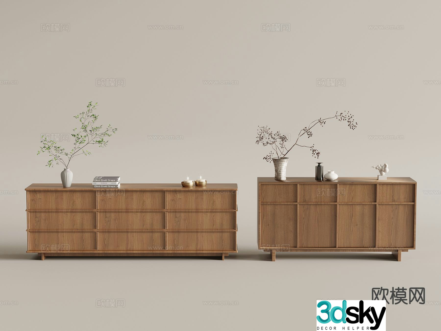 Medieval style chest of drawers side cabinet end view cabinet entrance cabinet 3D model