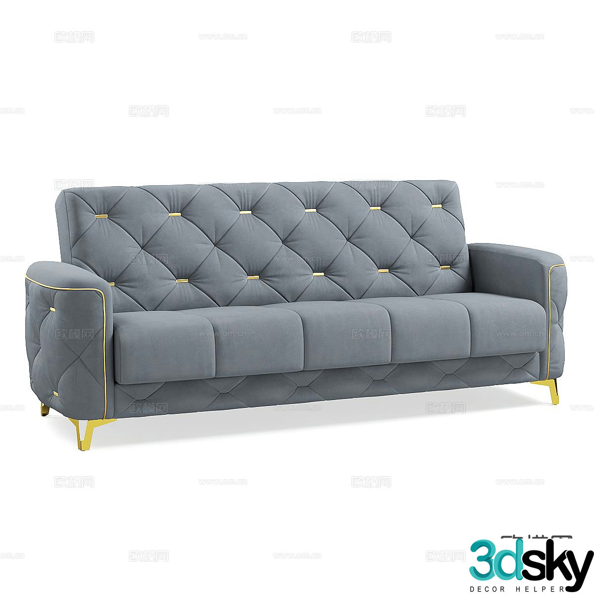 Nordic loveseat 3d model