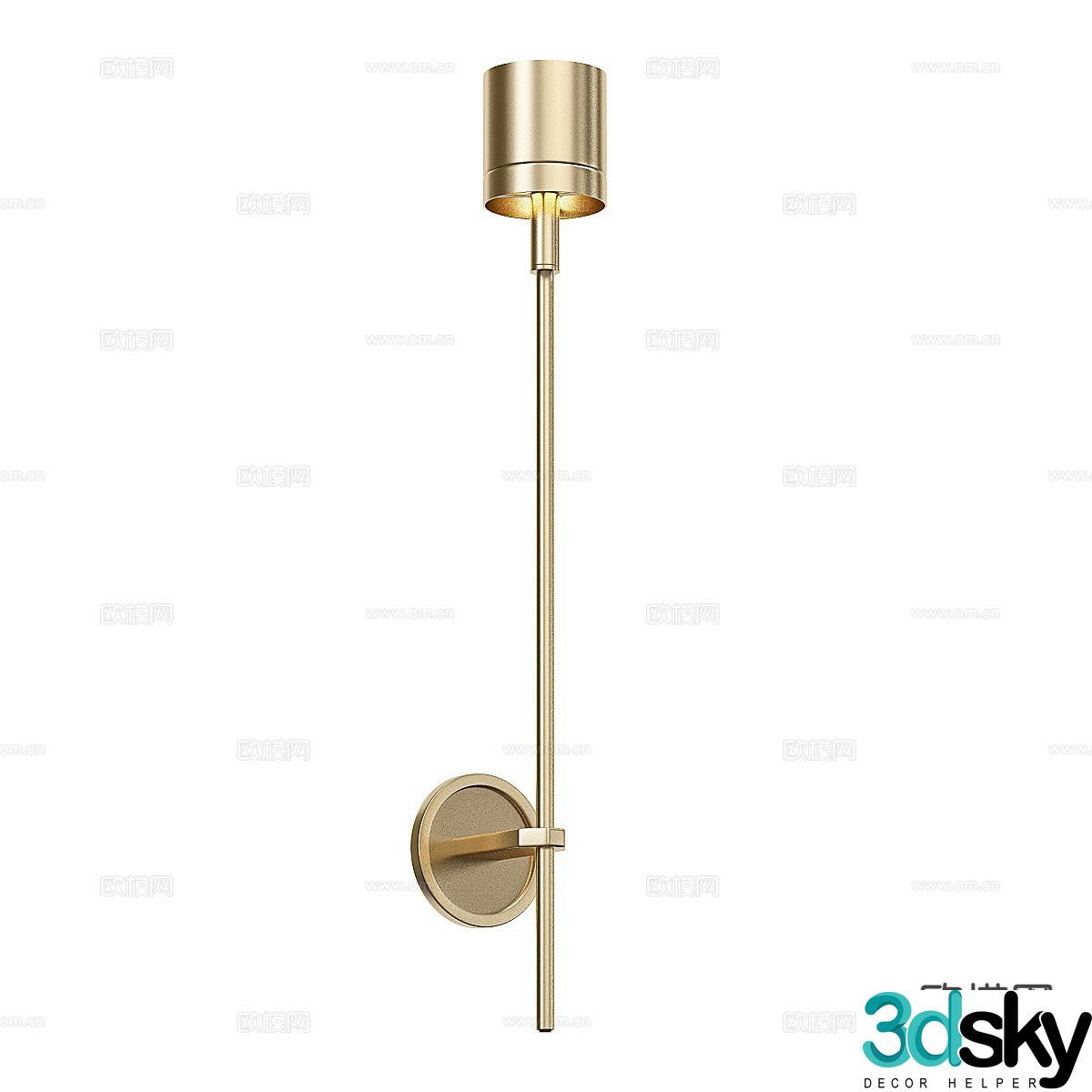 Light luxury wall lamp 3D model
