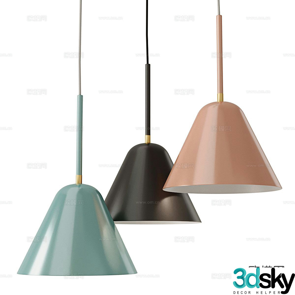 Modern ceiling lamp 3d model