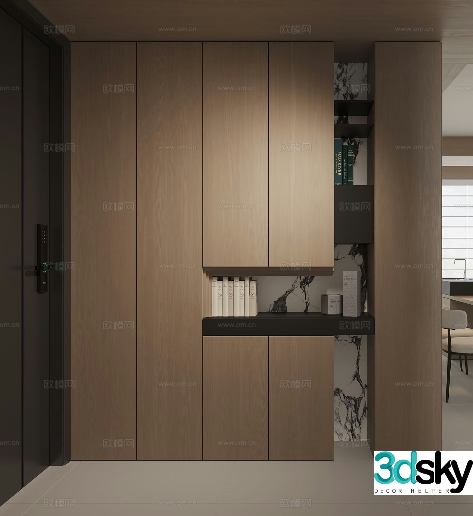 Modern home shoe cabinet custom shoe cabinet 3d model