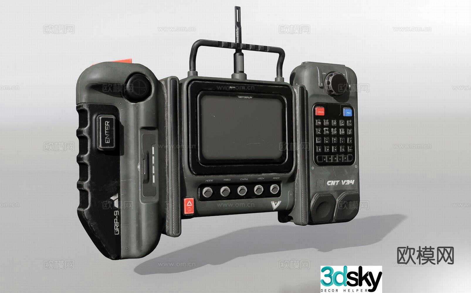 sci-fi controller remote control 3d model