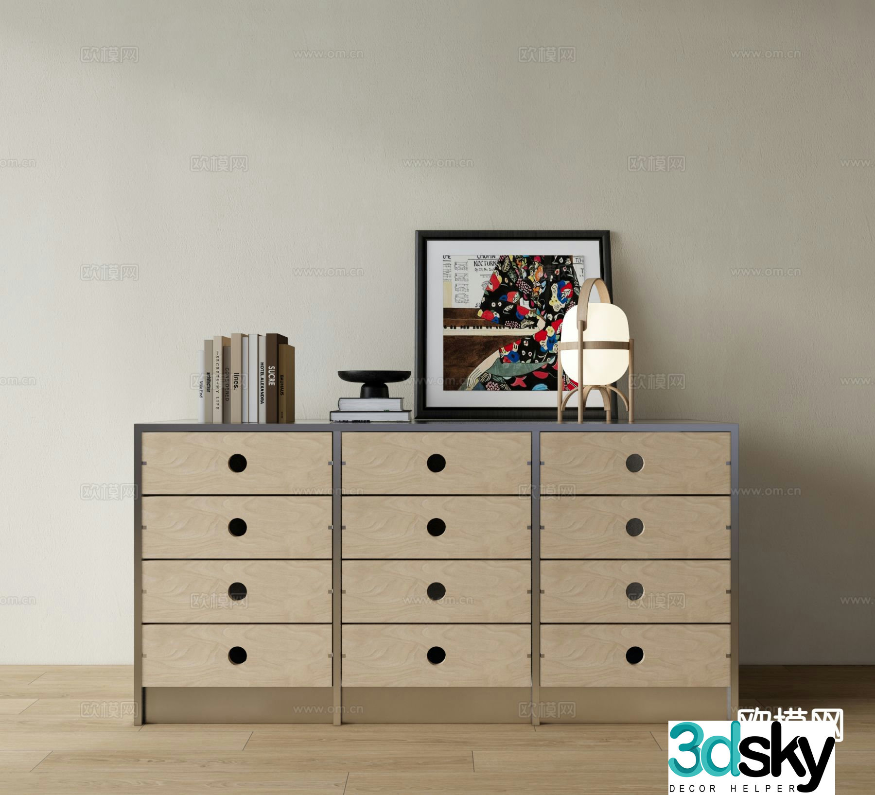 Modern chest of drawers chest of drawers 3d model