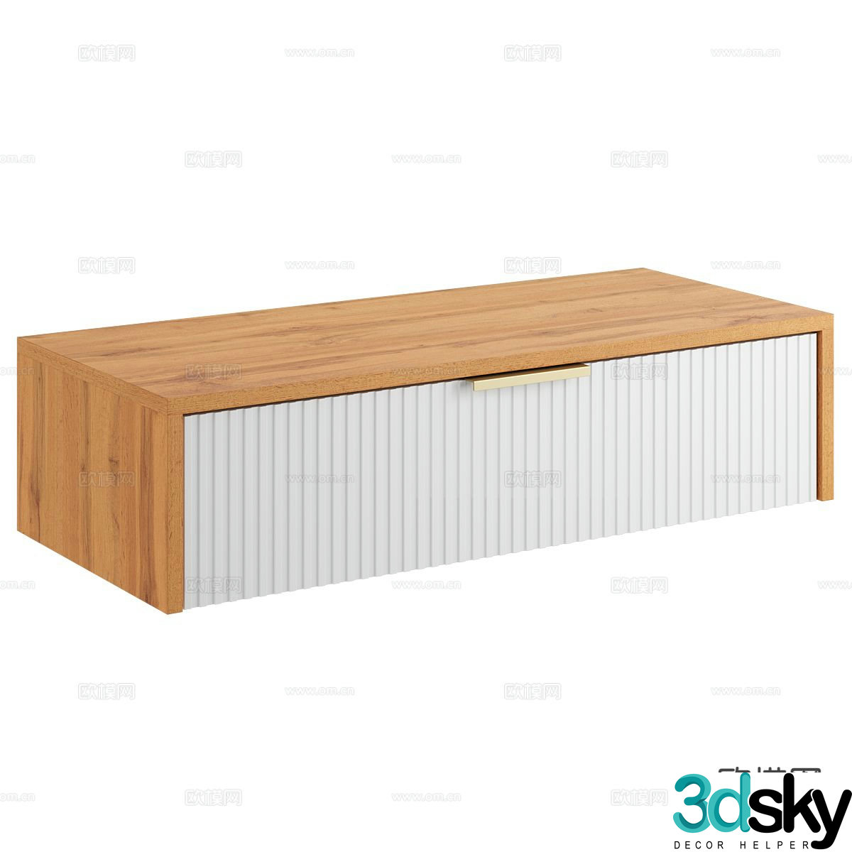 Nordic bedside table 3d model