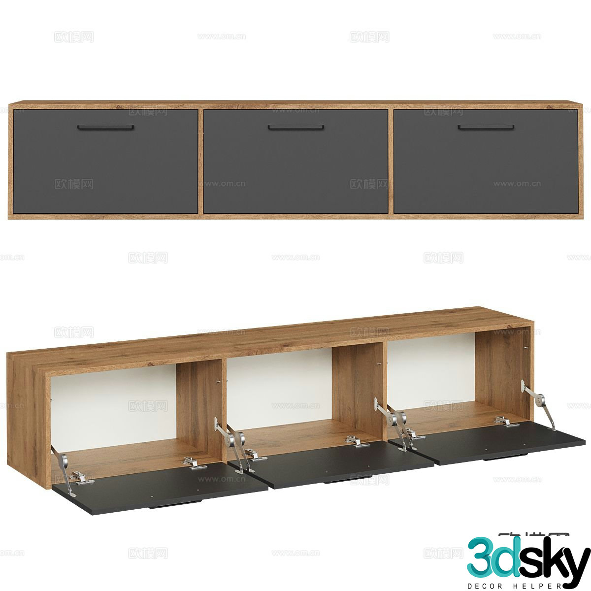 Nordic TV cabinet 3d model