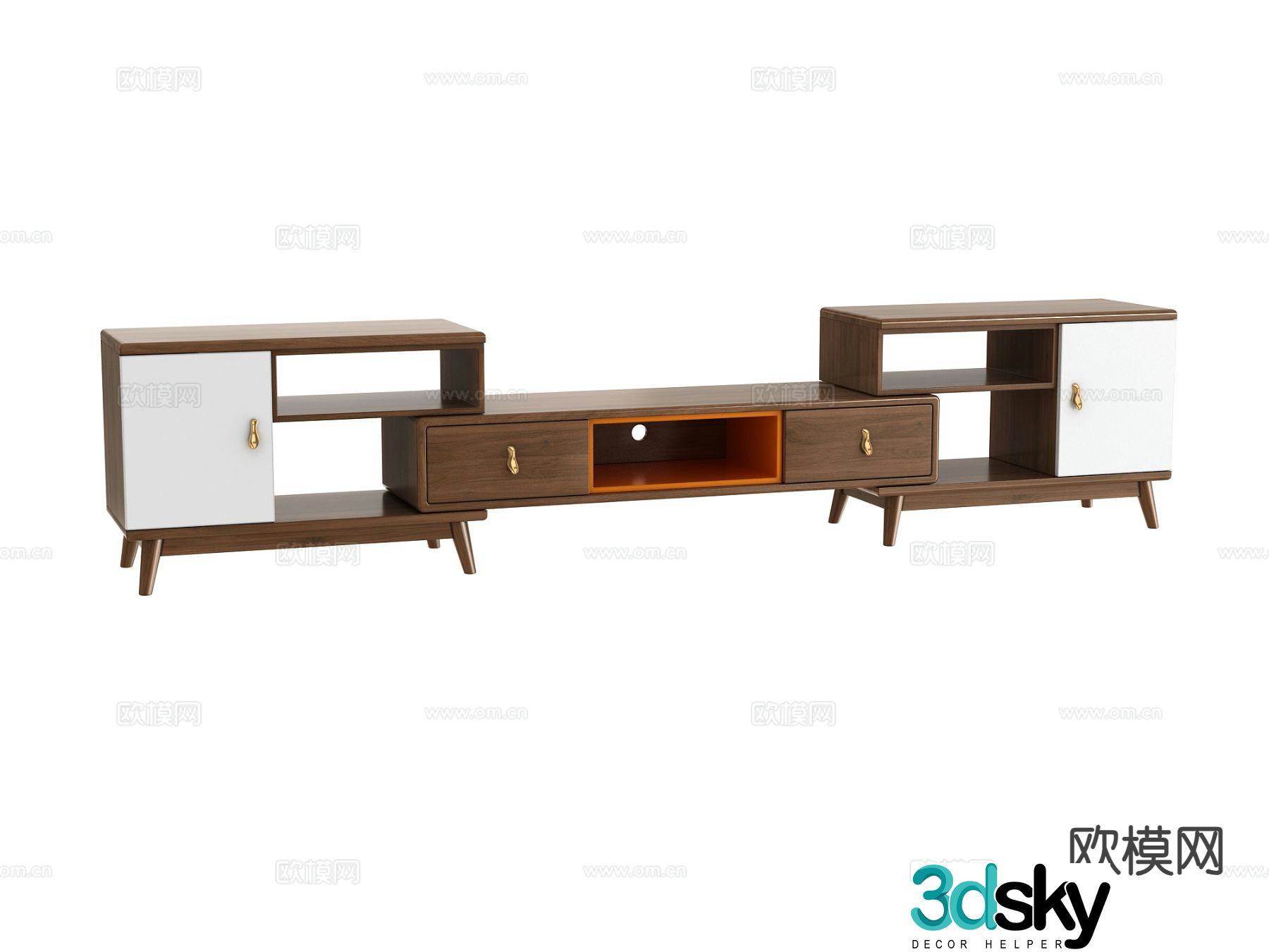 Modern TV cabinet 3d model