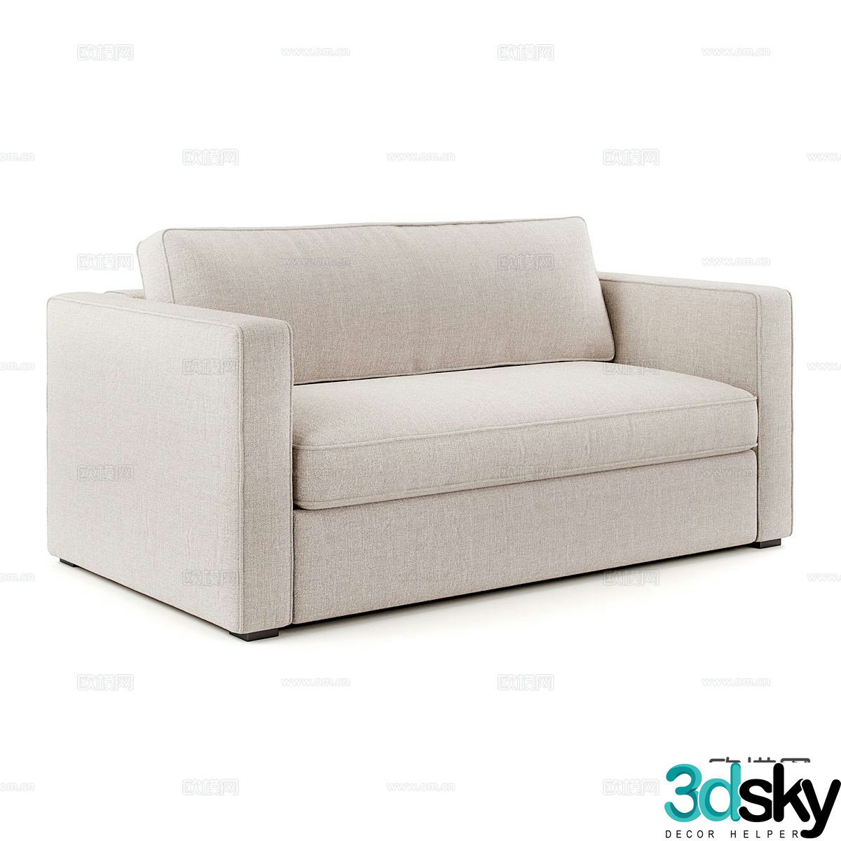 Modern love sofa 3d model