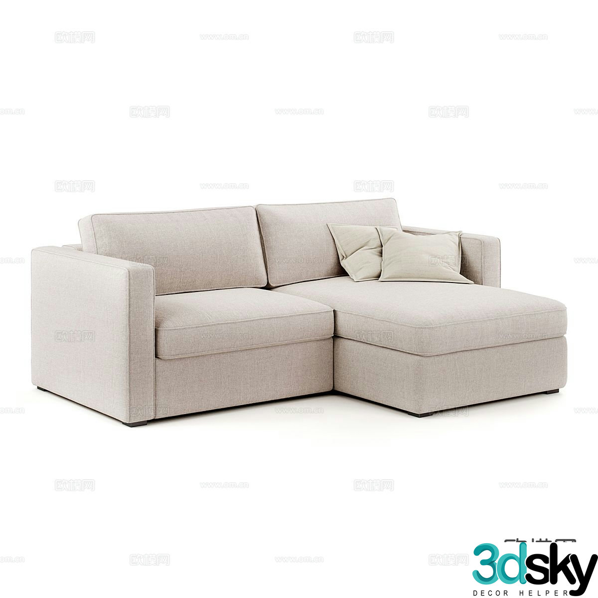 Modern corner sofa 3d model