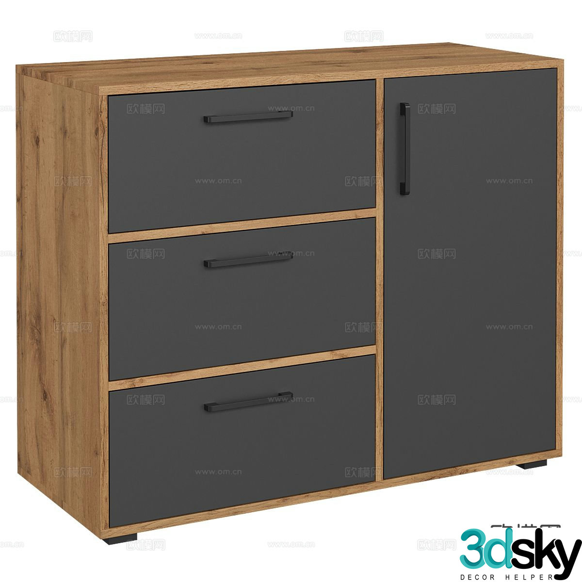 Modern decorative cabinet 3d model