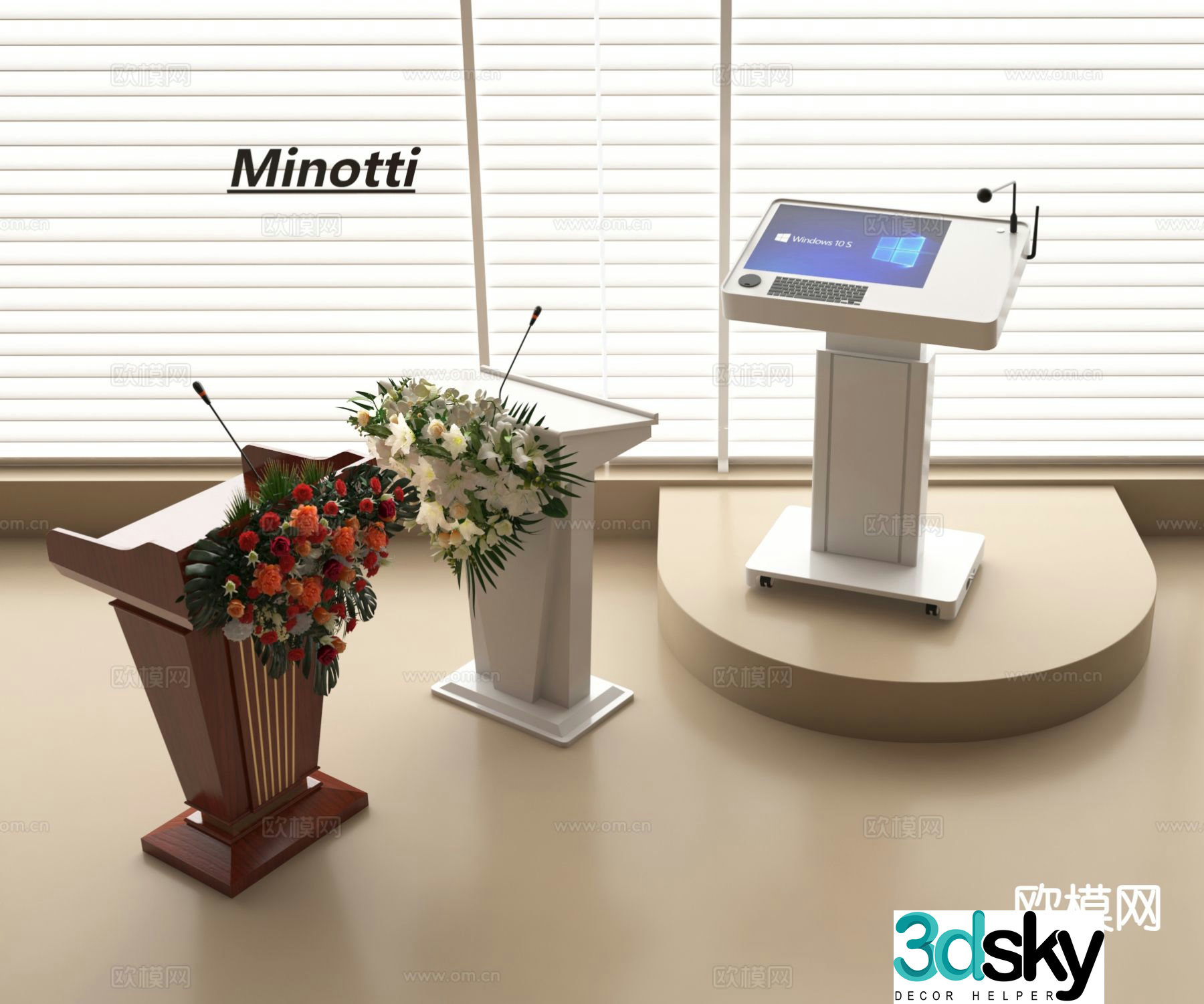 Podium podium podium hosting podium award podium 3D model