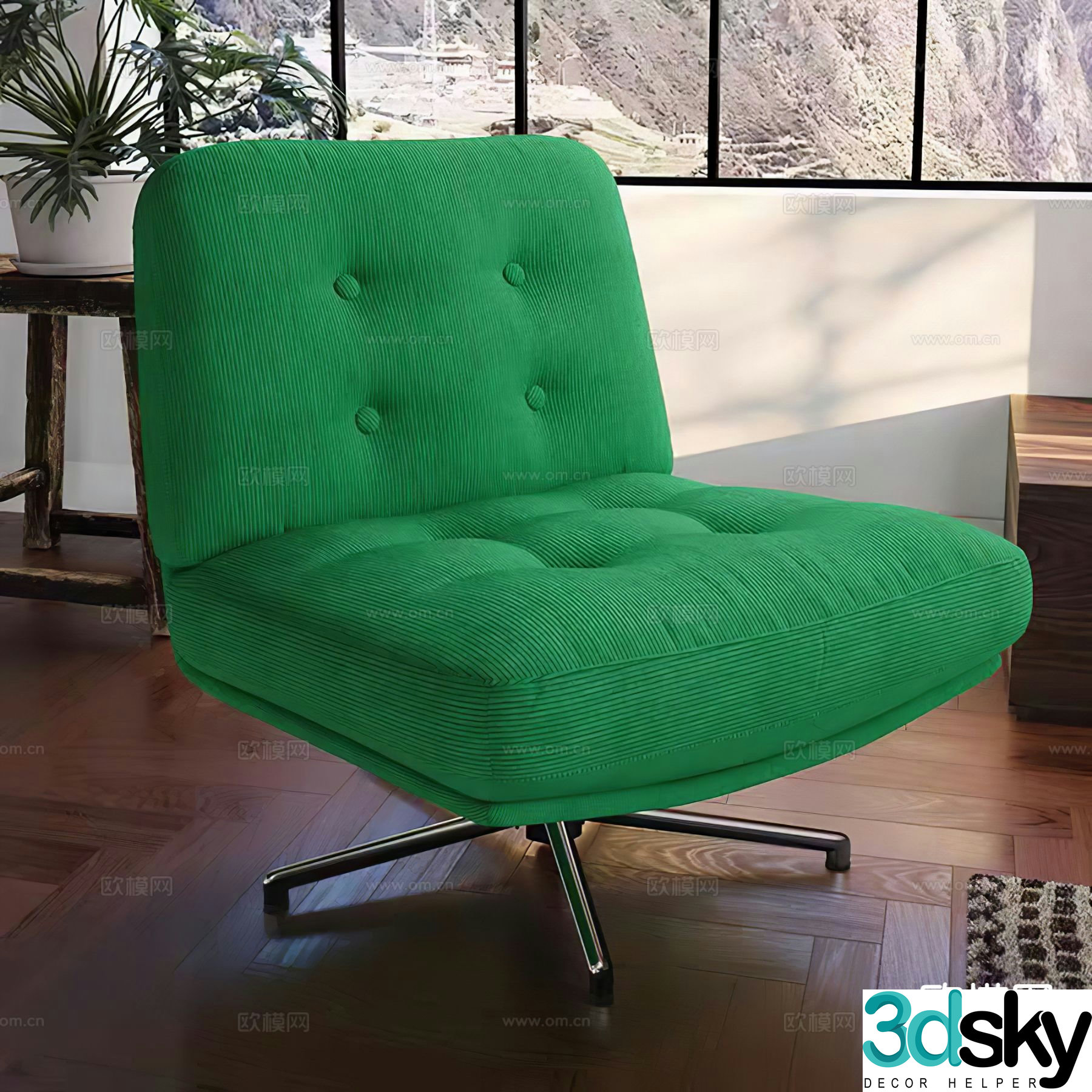Duweilinger leisure sofa chair 3d model