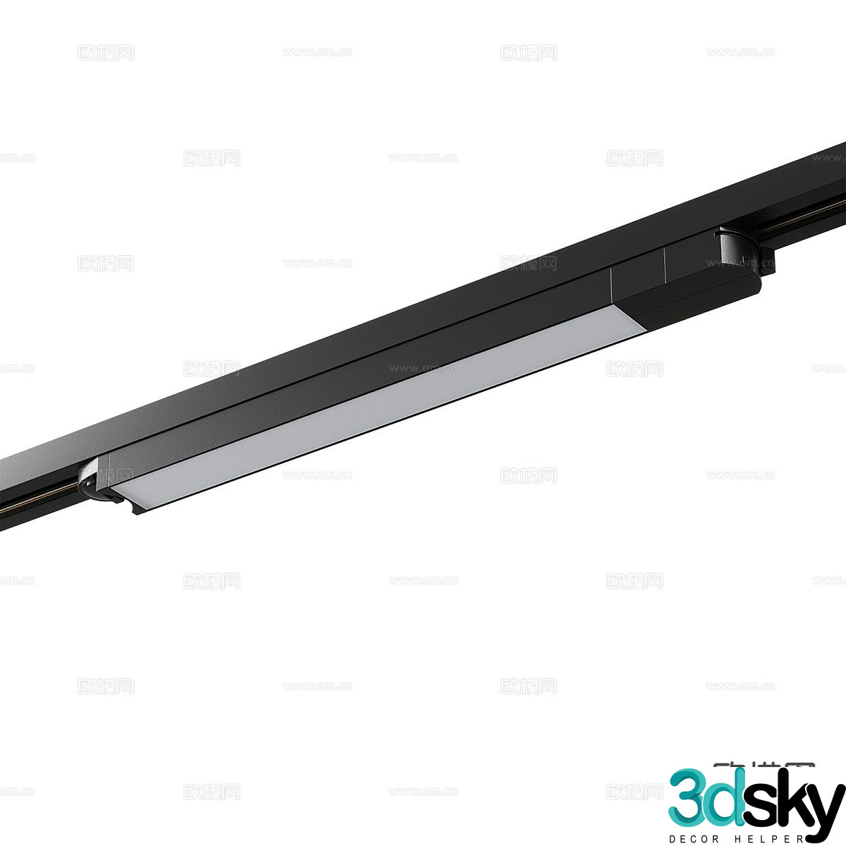 Simple magnetic light track light 3d model