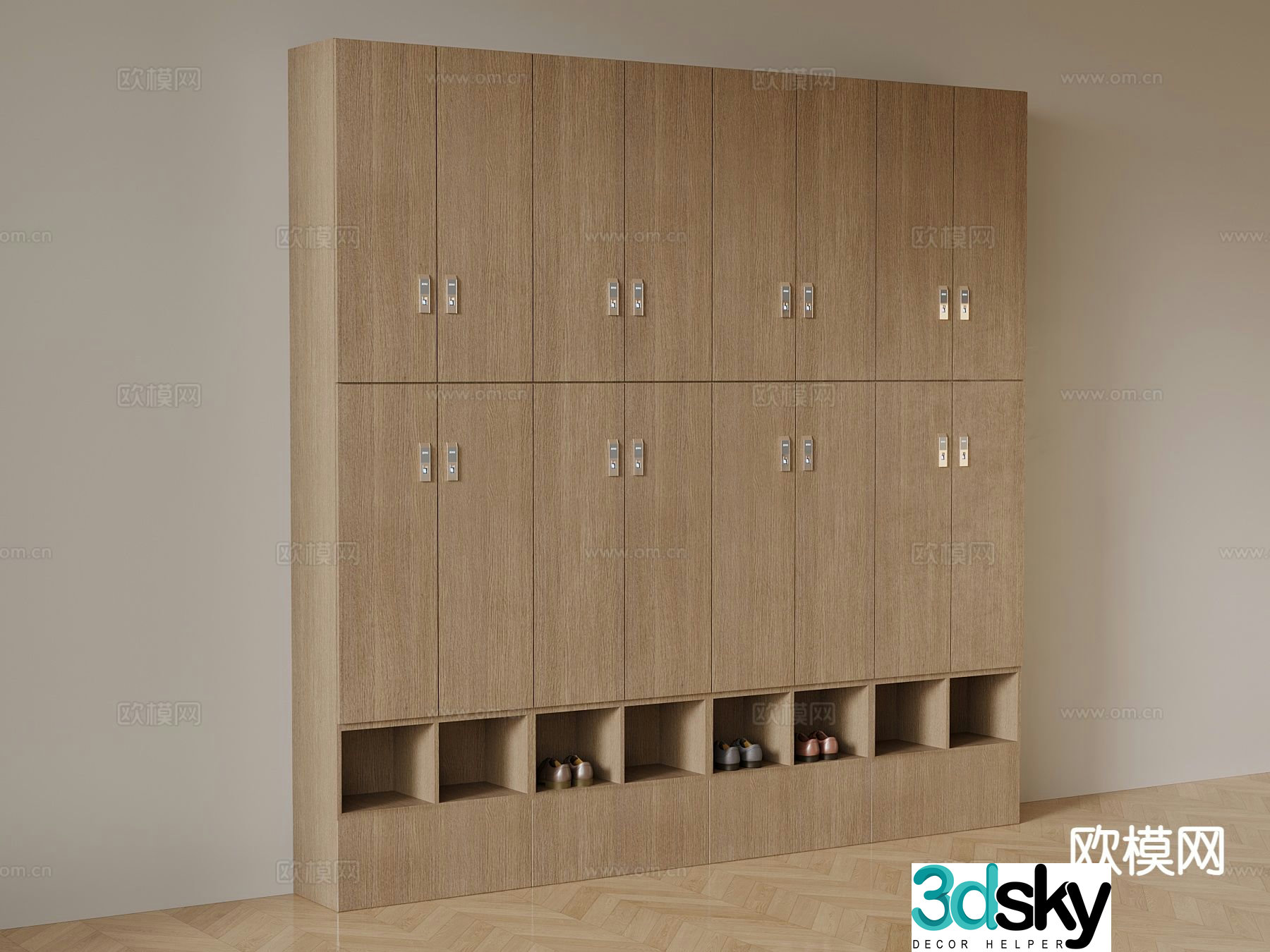 Modern locker 3d model
