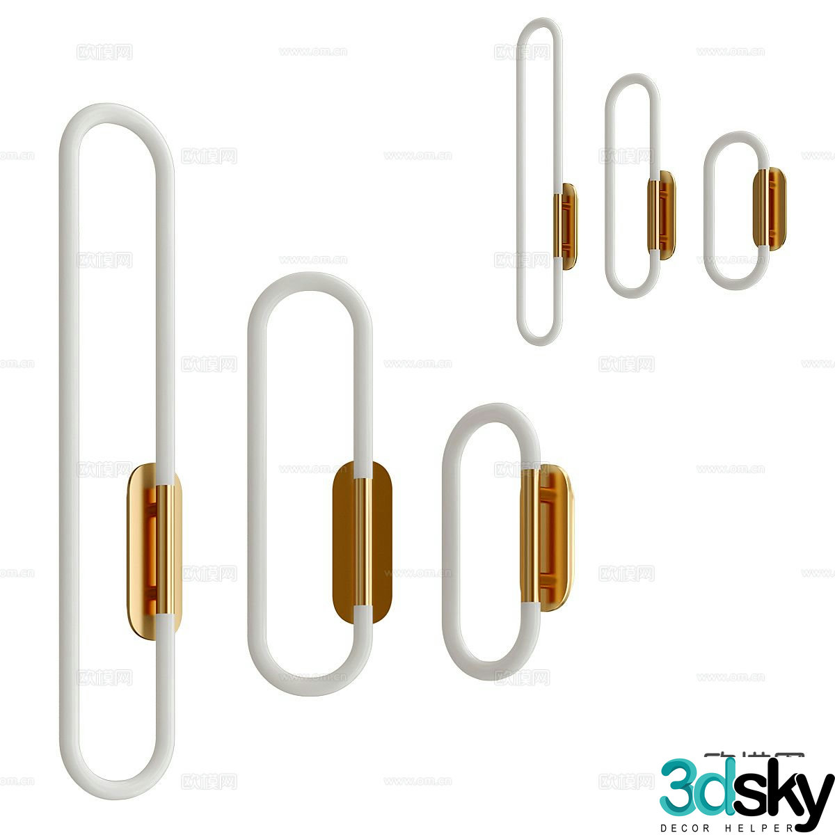 Ring wall light 3d model