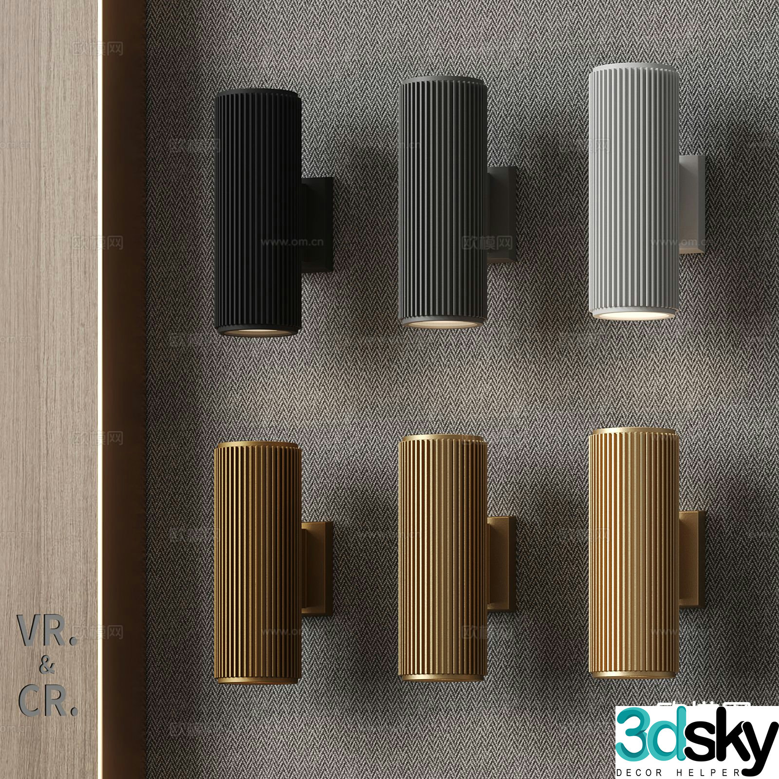 Modern wall light metal wall light 3d model