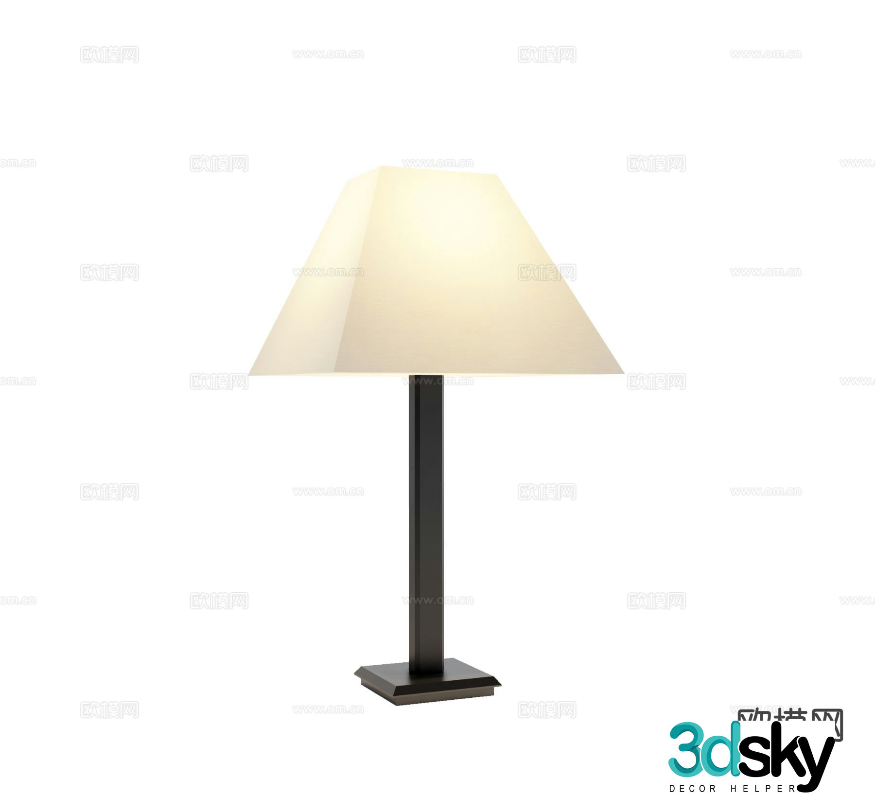 Modern table lamp bedside table lamp 3d model