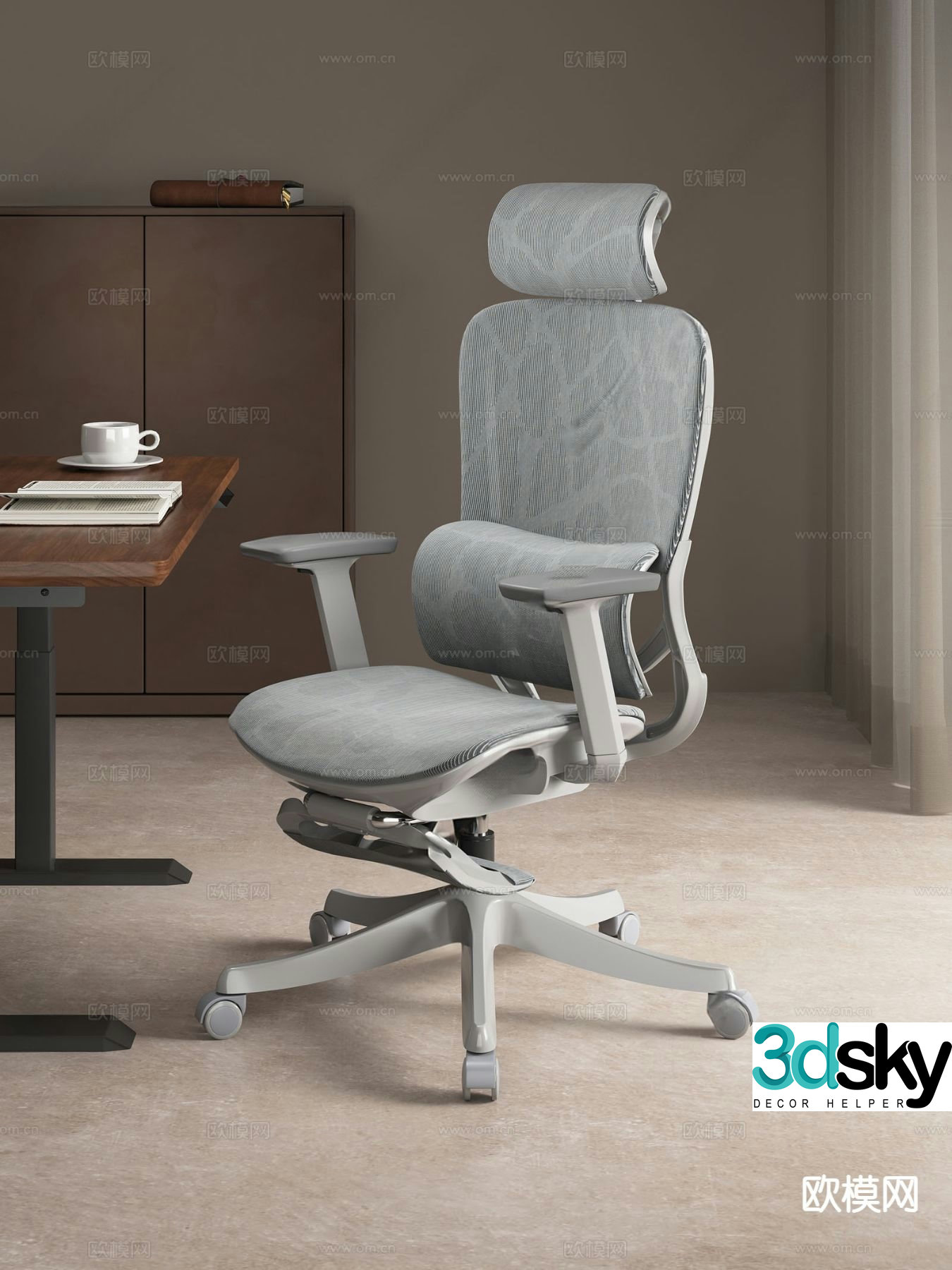 Modern office chair ergonomic chair 3d model