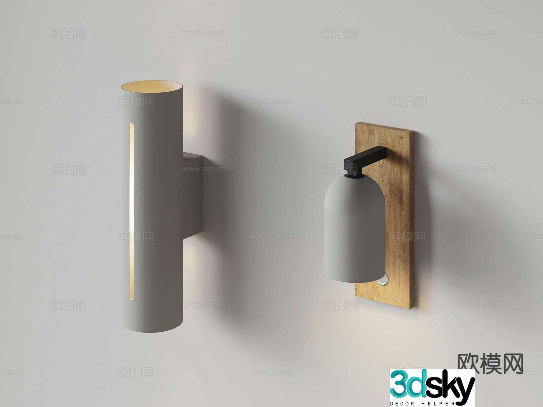 Modern wall lamp decorative lamp bedside lamp 3d model
