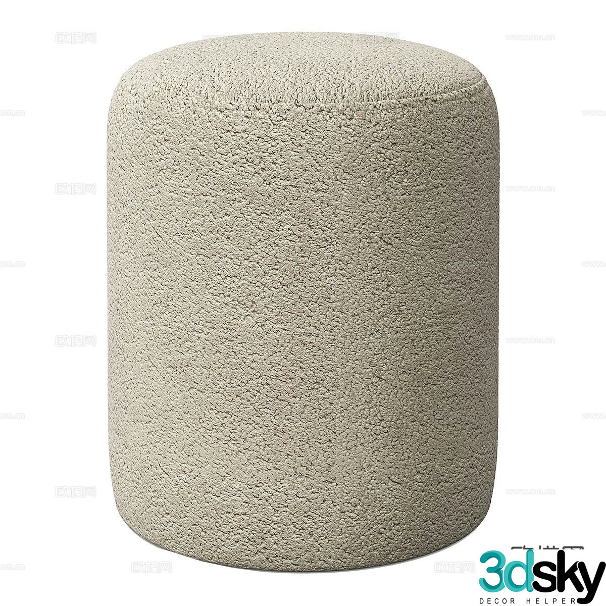 Modern sofa stool 3d model