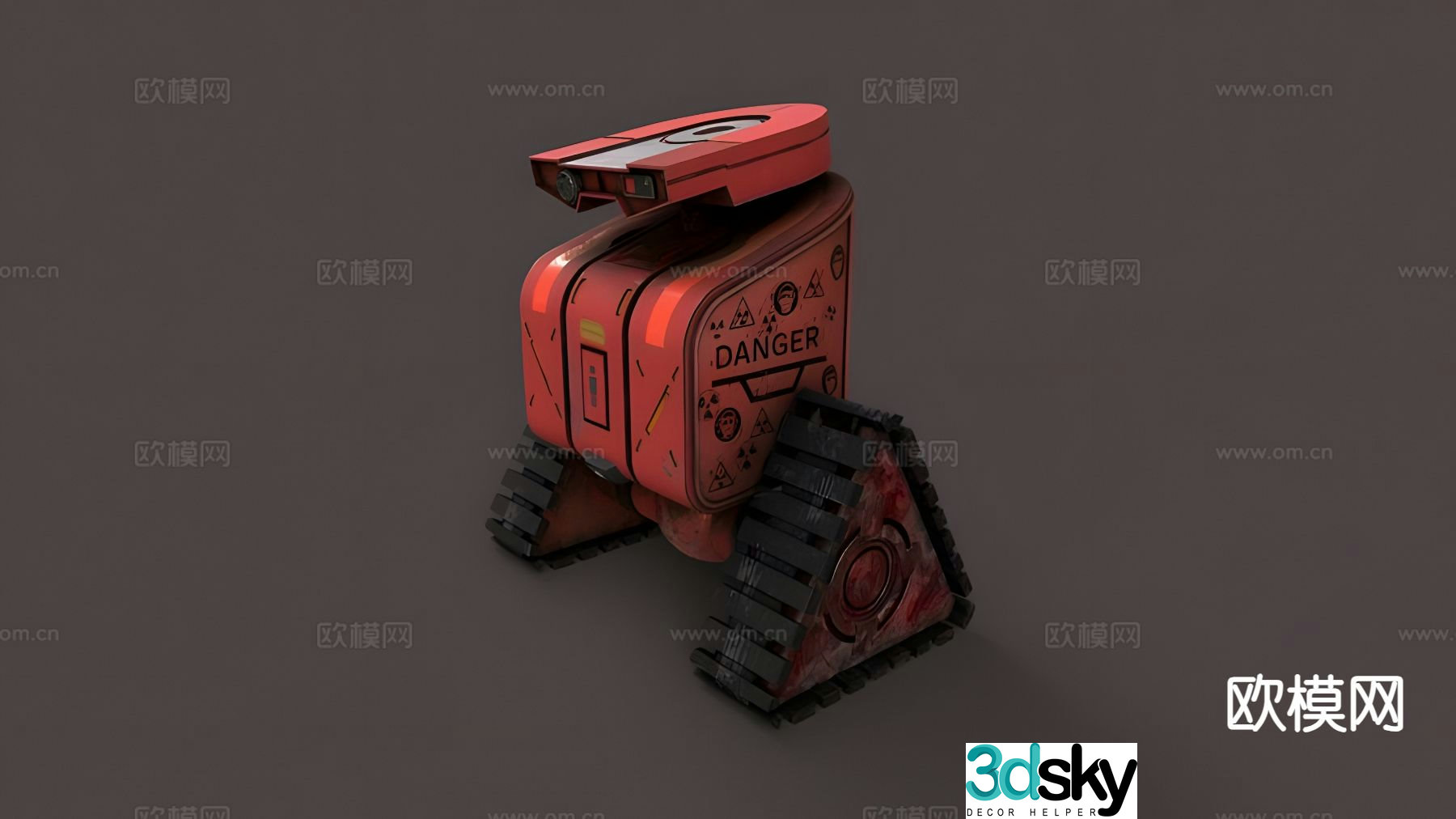 Building old robot 3d model