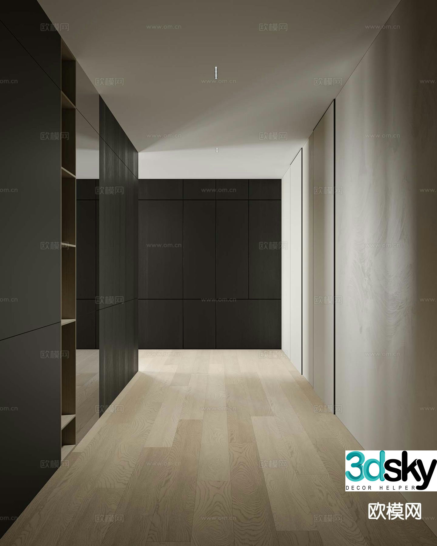 Modern cloakroom 3d model