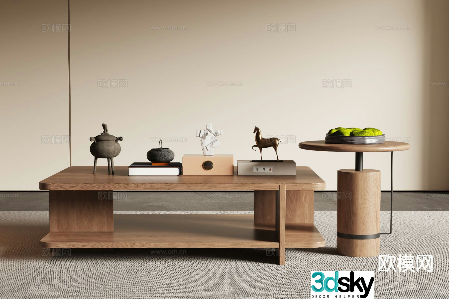 New Chinese coffee table 3d model