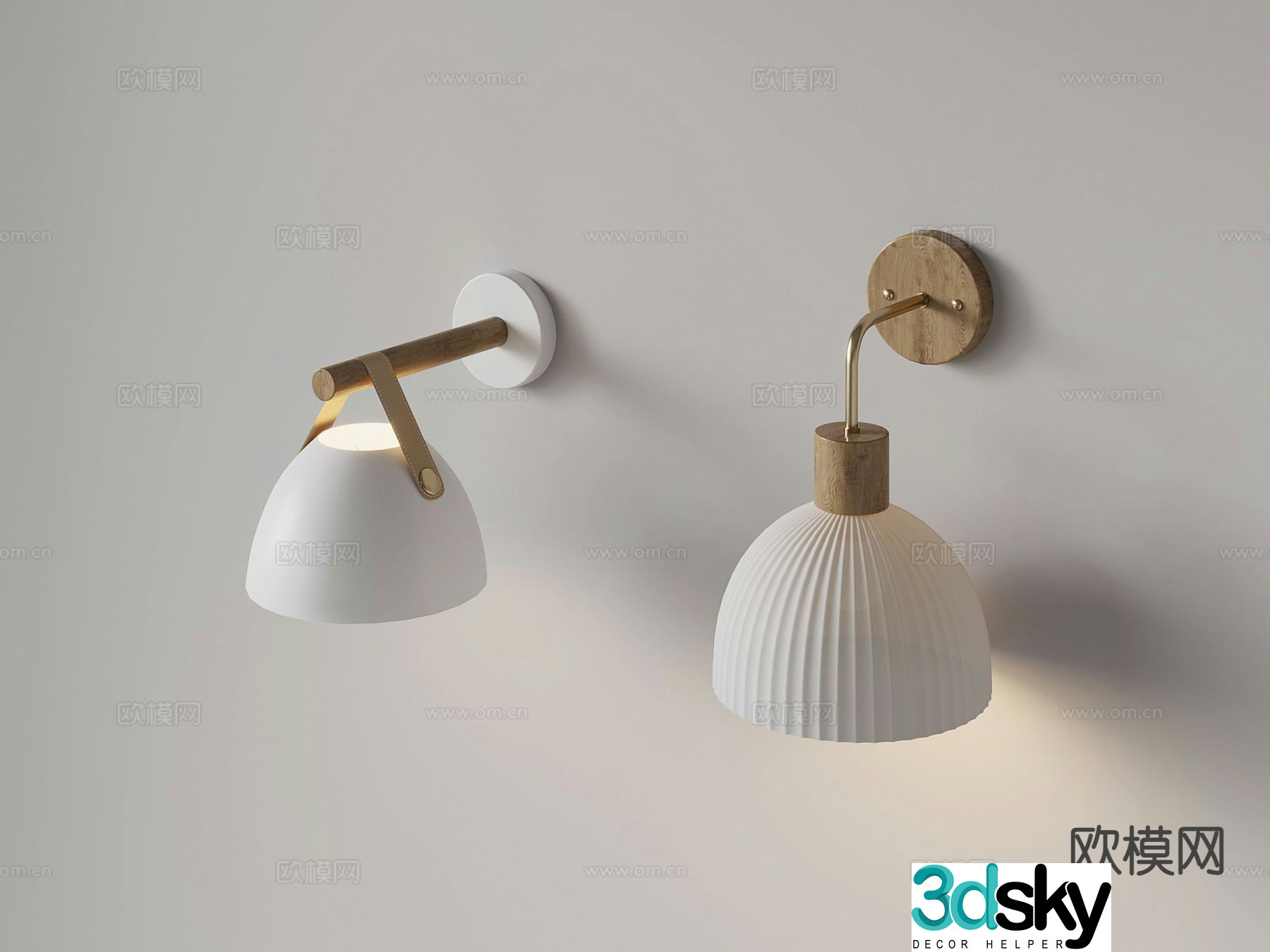 Modern wall lamp decorative lamp bedside lamp 3d model