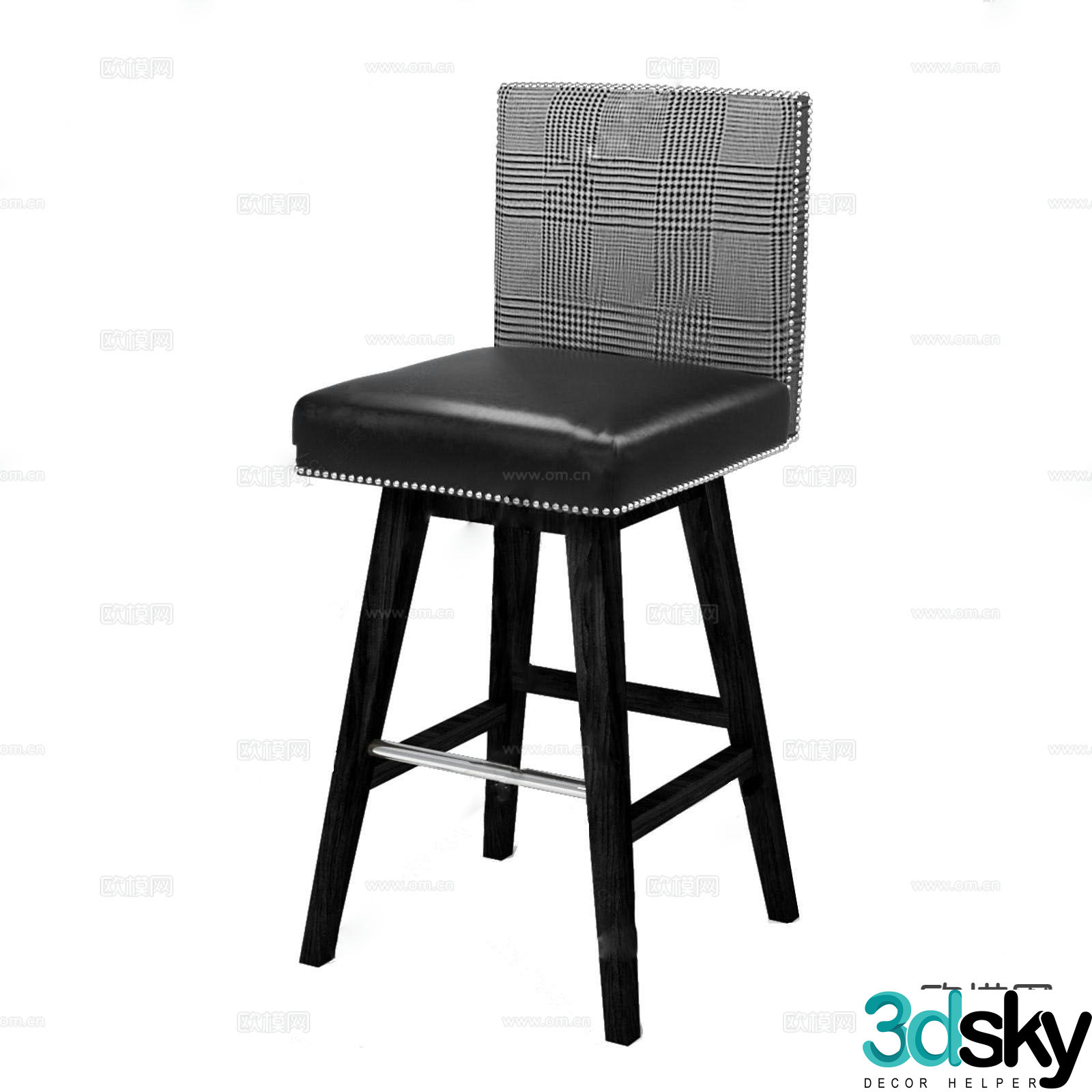 Netherlands Eichholtz modern bar stool bar stool 3d model