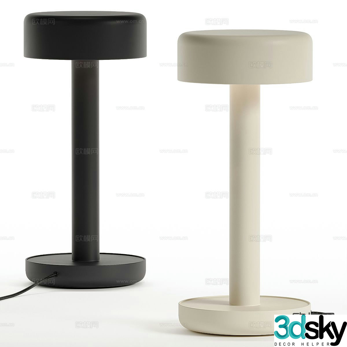Modern desk lamp 3d model