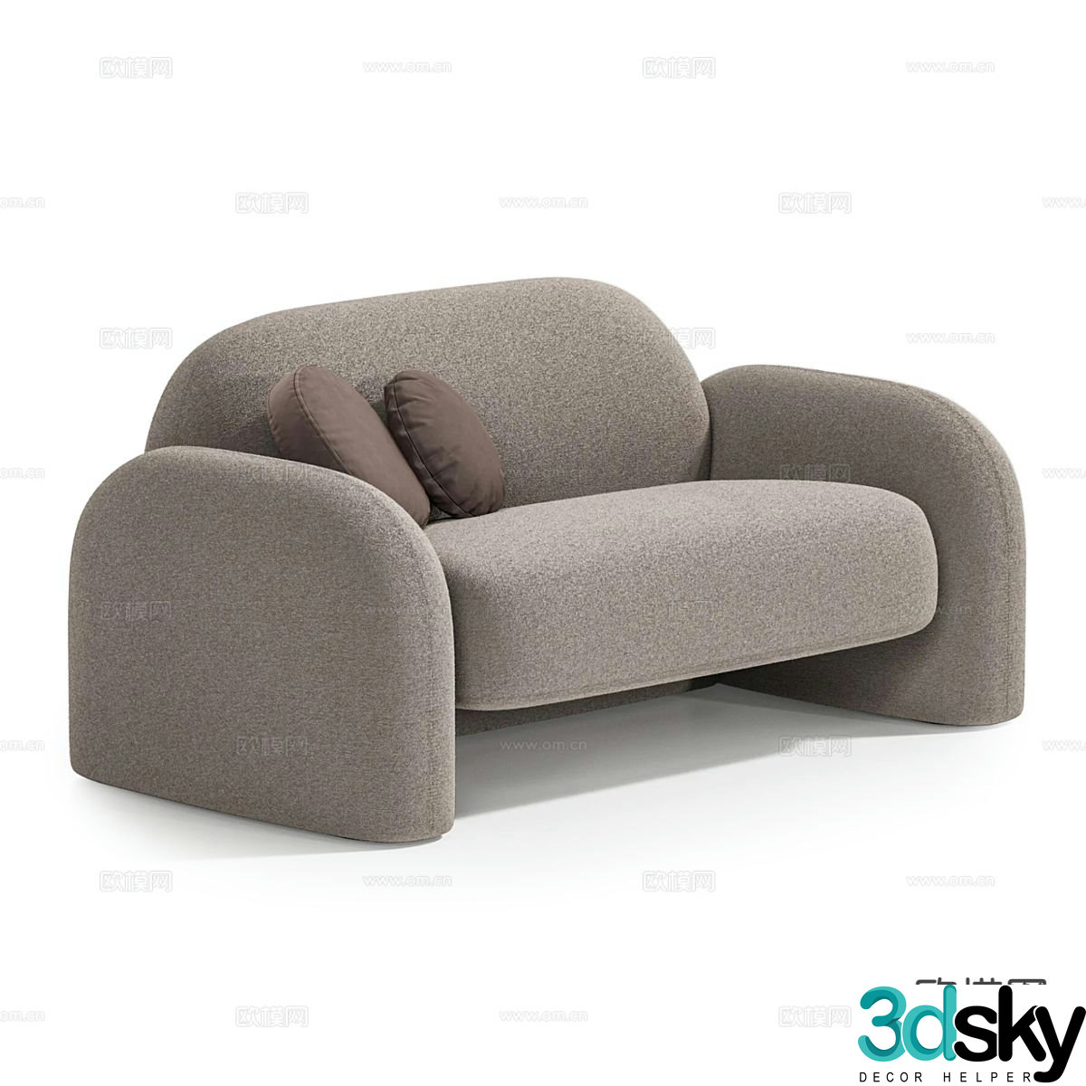 Modern love sofa 3d model