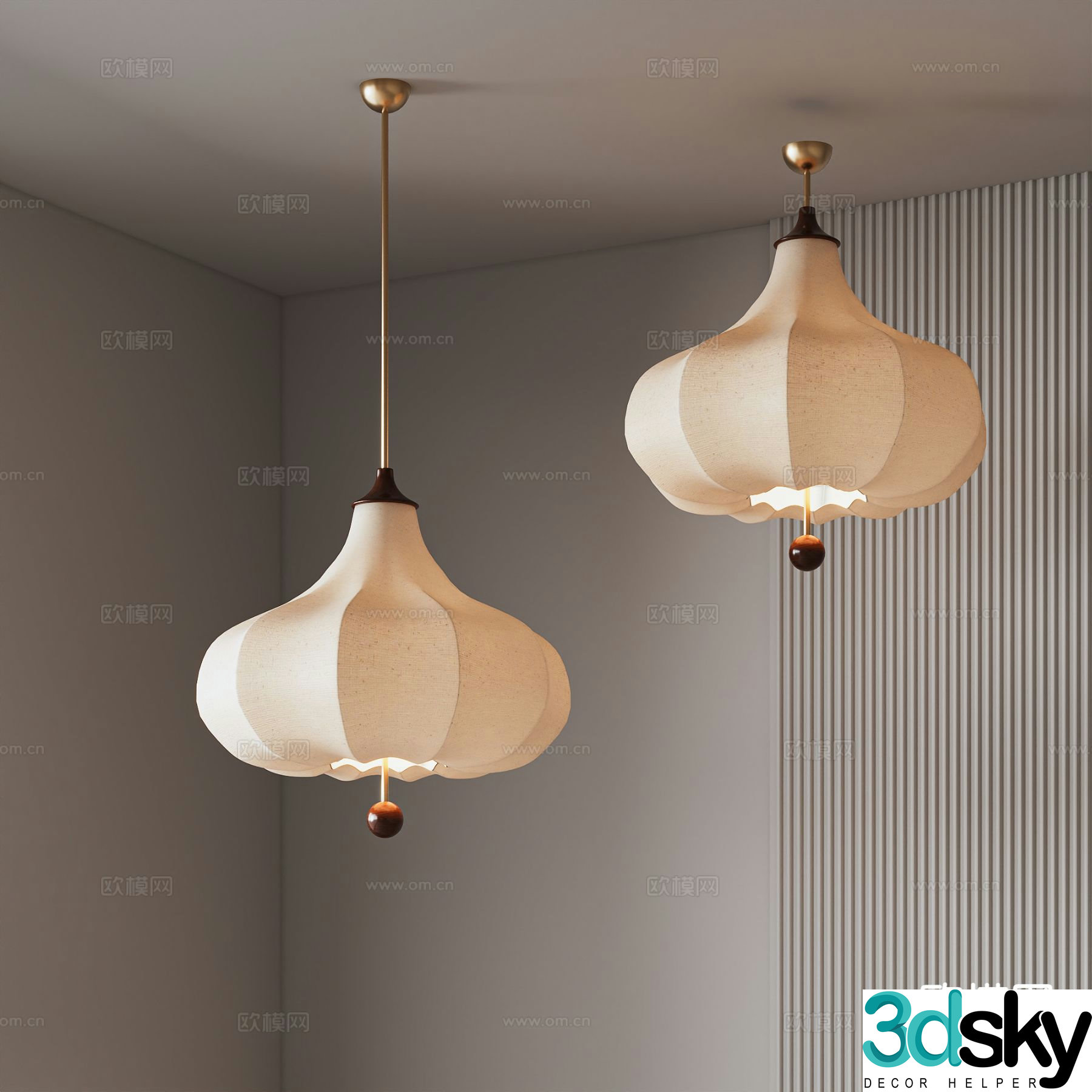 Medieval style chandelier bar chandelier 3d model