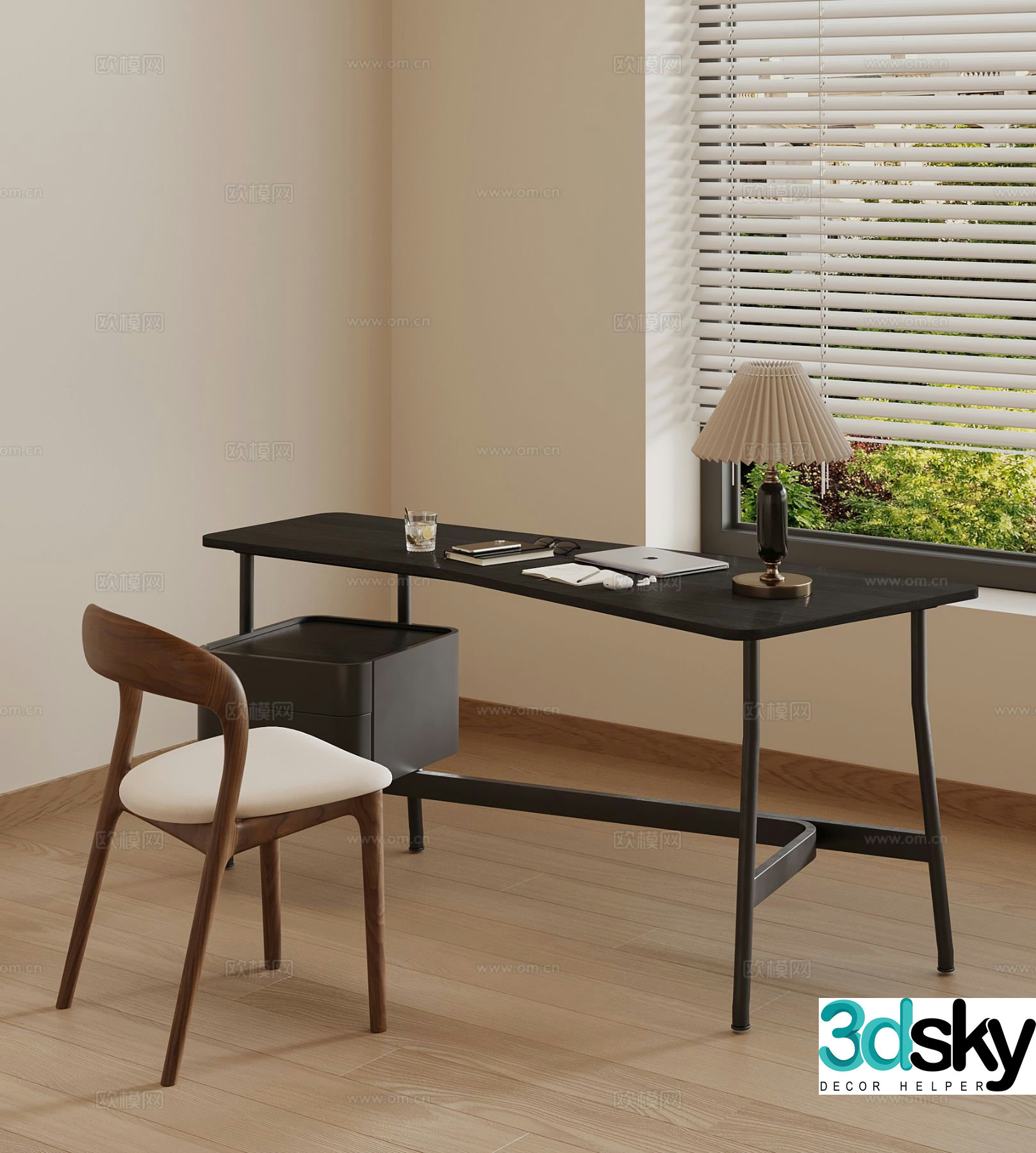 French desk chair 3d model