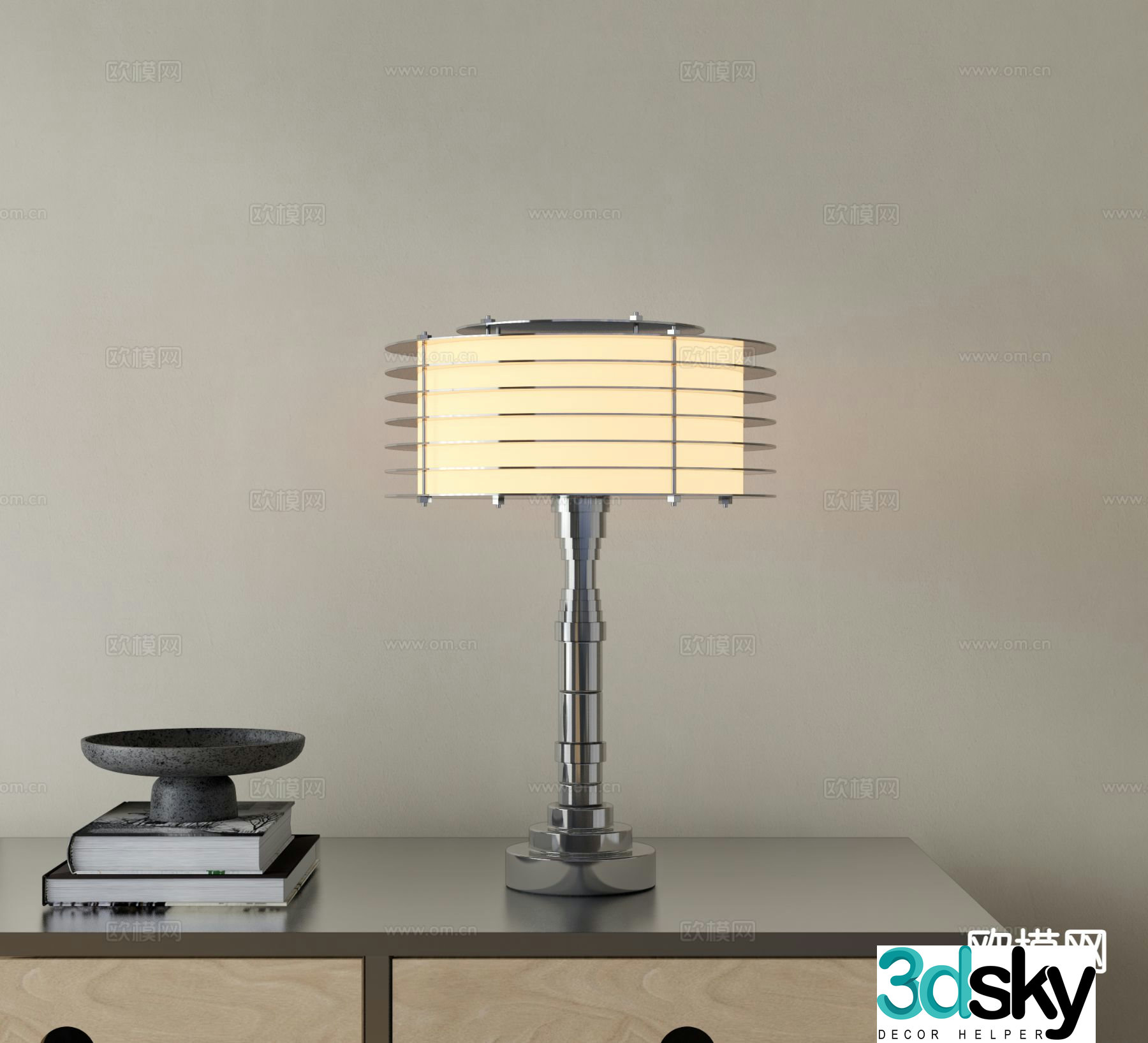 Industrial style desk lamp metal desk lamp 3d model
