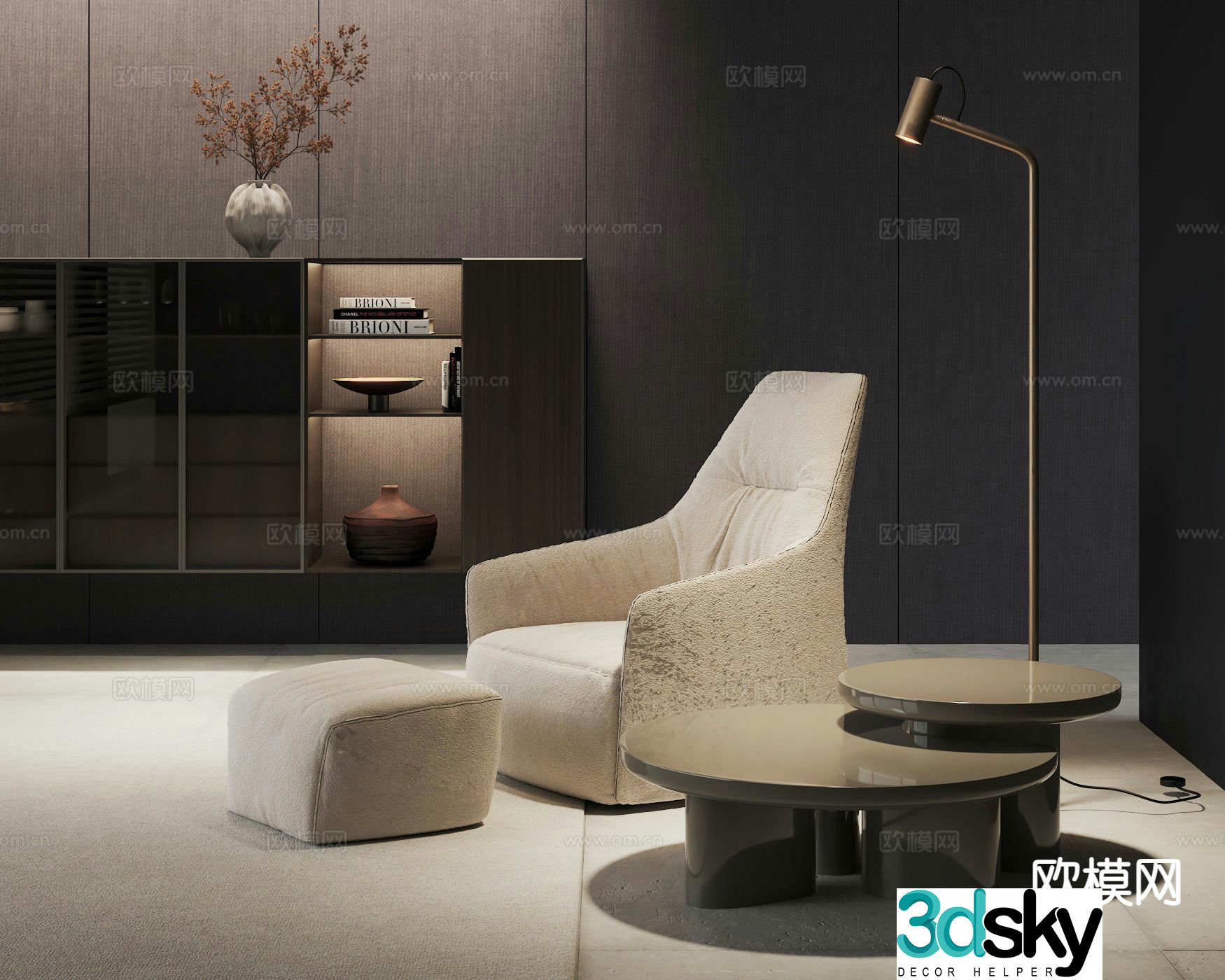 POLIFORM Santa single sofa 3d model