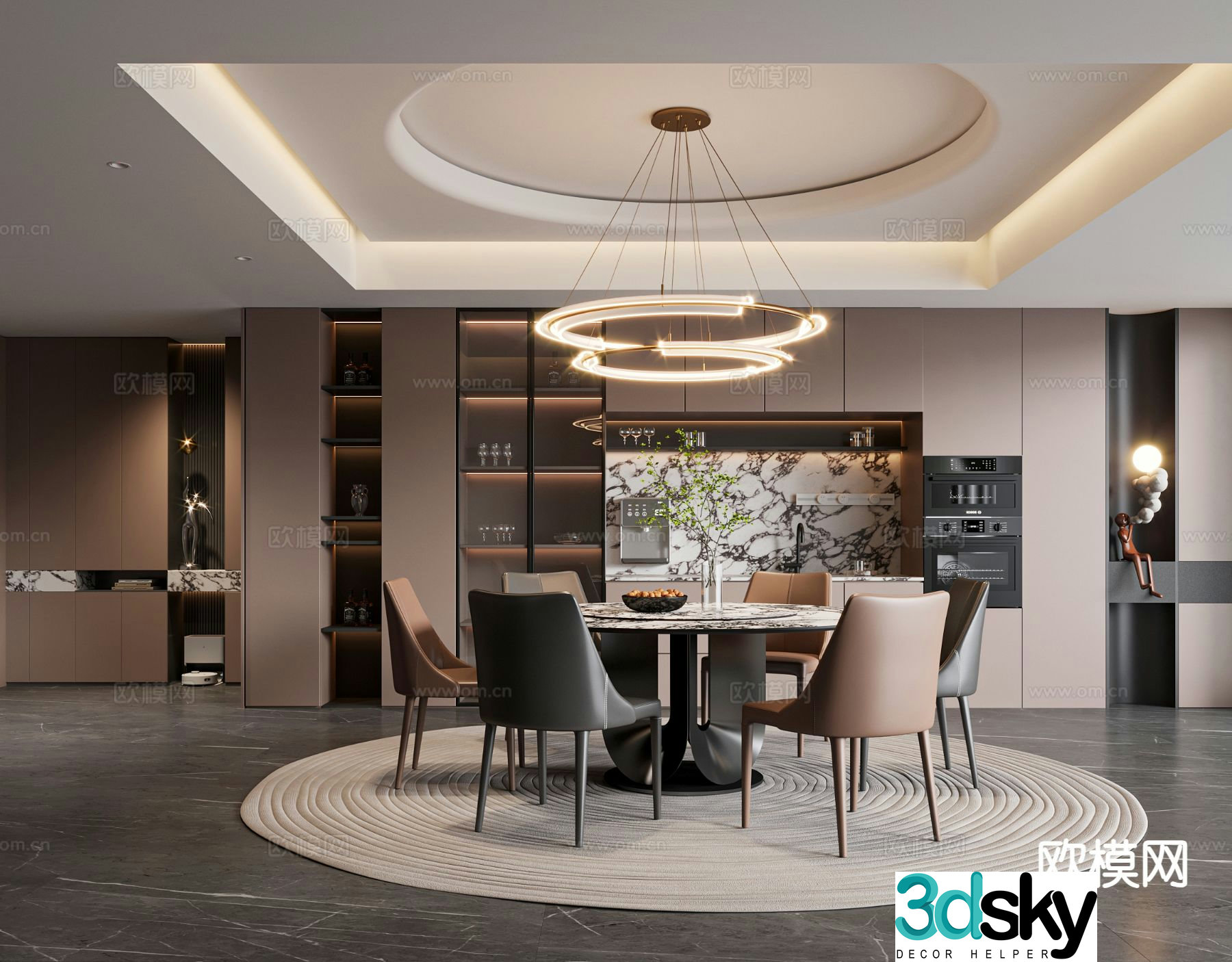 Italian restaurant 3d model