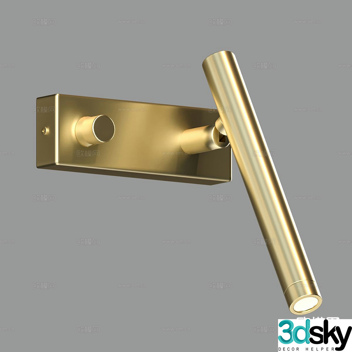 Light luxury wall lamp 3D model