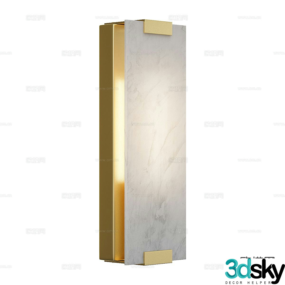 Light luxury wall lamp 3D model