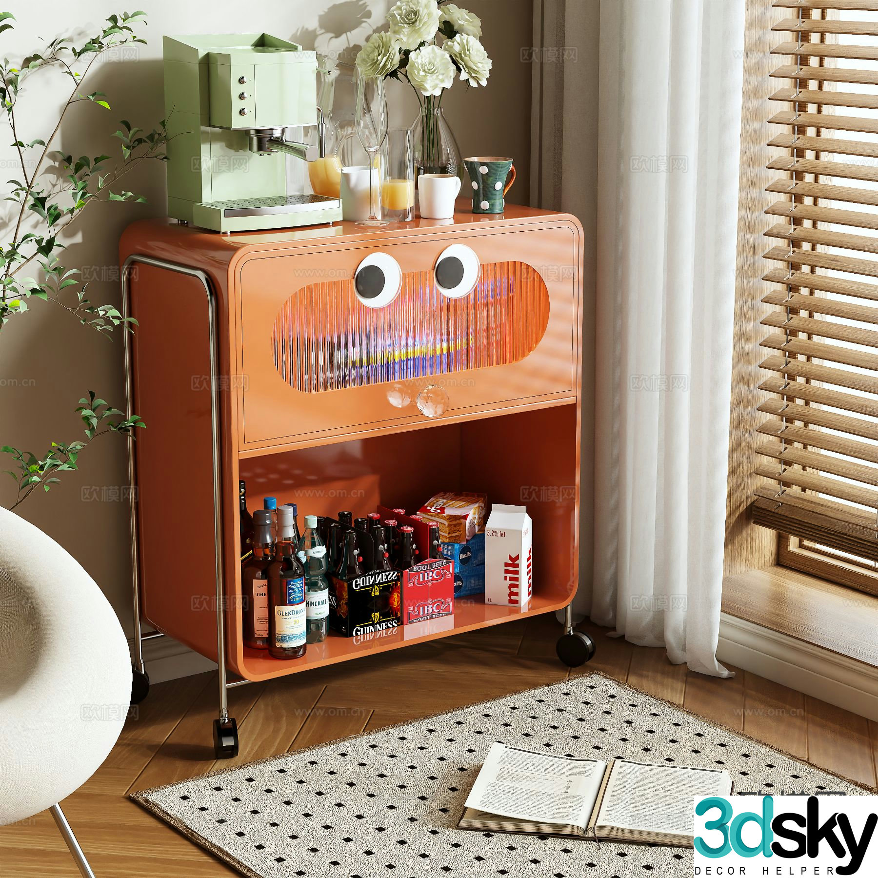 Sideboard snack cabinet 3d model