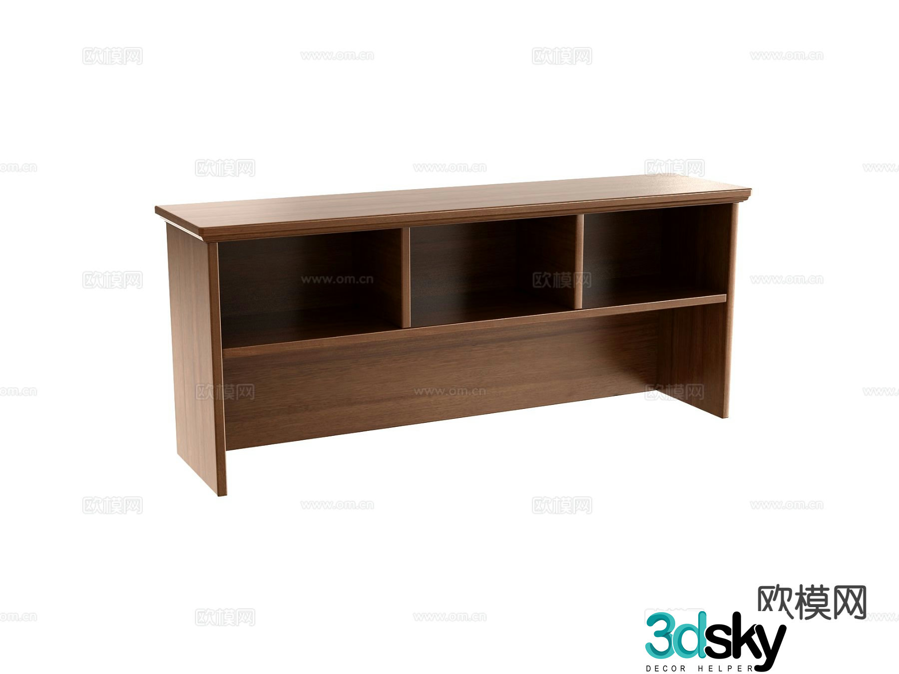 modern desk desk 3d model