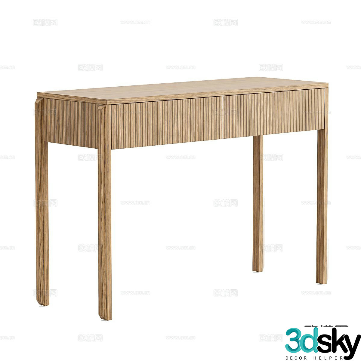Nordic simple desk 3d model