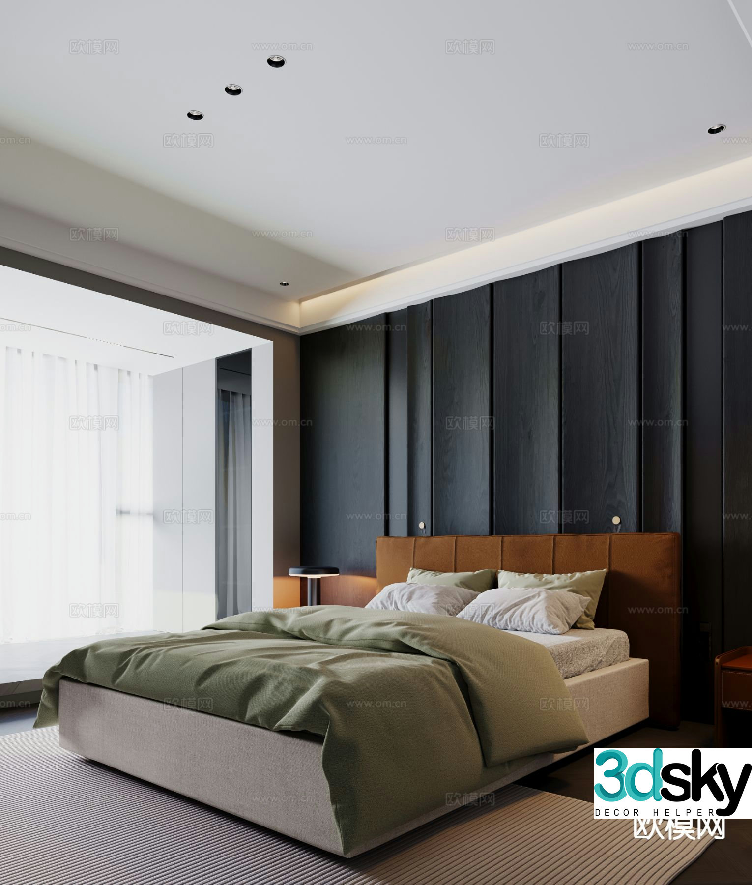 Modern bedroom 3d model